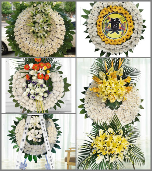 上海崇明区庙镇联益村花圈速递